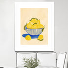 Bowl Of Vibrant Yellow Lemons by Nikita Jariwala on GIANT ART - bowl of lemons art food and drinks bowl of lemons art