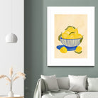 Bowl Of Vibrant Yellow Lemons by Nikita Jariwala on GIANT ART - bowl of lemons art food and drinks bowl of lemons art