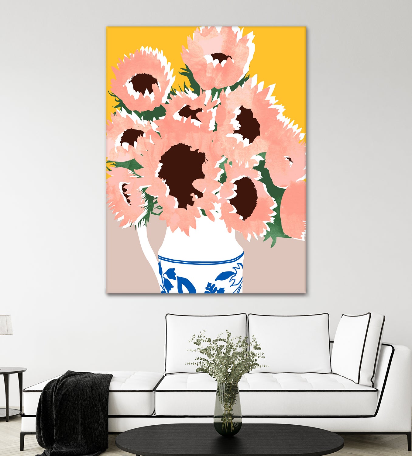 Sunshine On a Cloudy Day by Uma Gokhale on GIANT ART - floral art flowers and plants floral art