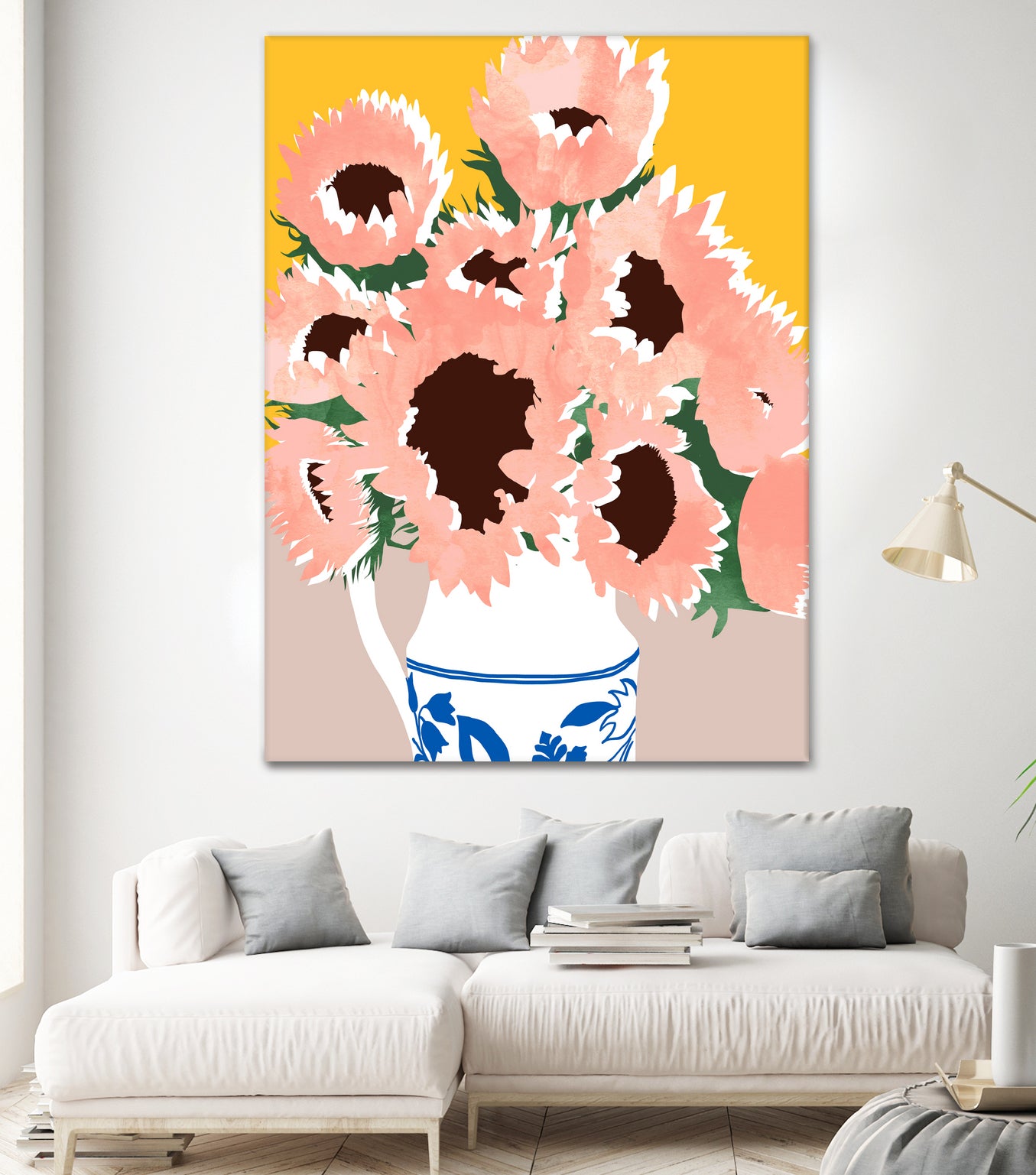 Sunshine On a Cloudy Day by Uma Gokhale on GIANT ART - floral art flowers and plants floral art