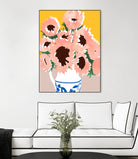 Sunshine On a Cloudy Day by Uma Gokhale on GIANT ART - floral art flowers and plants floral art