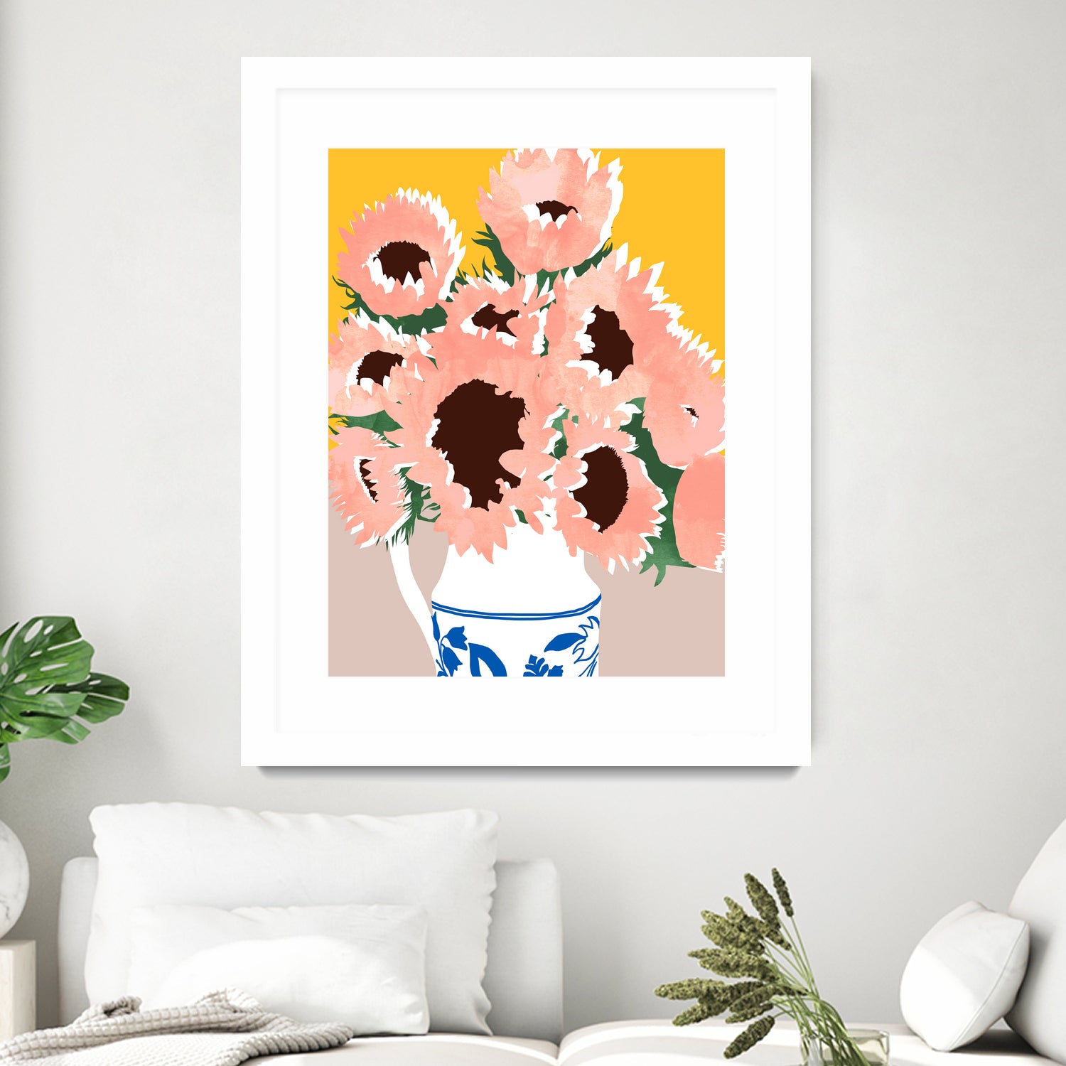 Sunshine On a Cloudy Day by Uma Gokhale on GIANT ART - floral art flowers and plants floral art