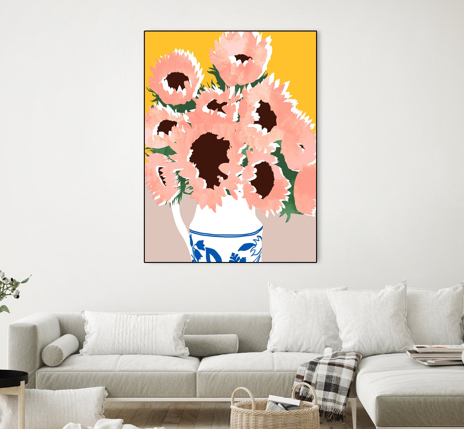 Sunshine On a Cloudy Day by Uma Gokhale on GIANT ART - floral art flowers and plants floral art