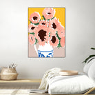 Sunshine On a Cloudy Day by Uma Gokhale on GIANT ART - floral art flowers and plants floral art