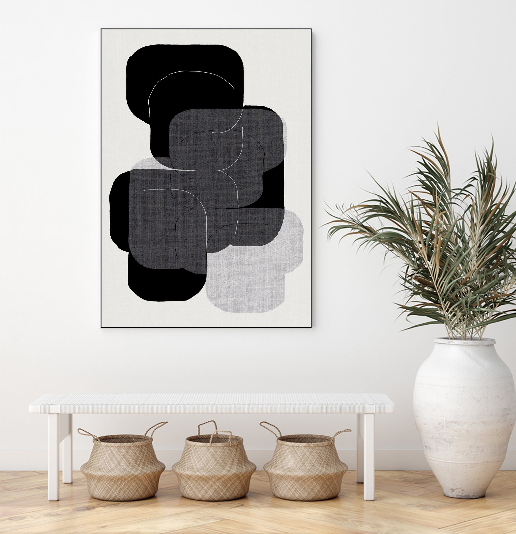 Abstract Forms in Black by cartissi on GIANT ART - abstract grey