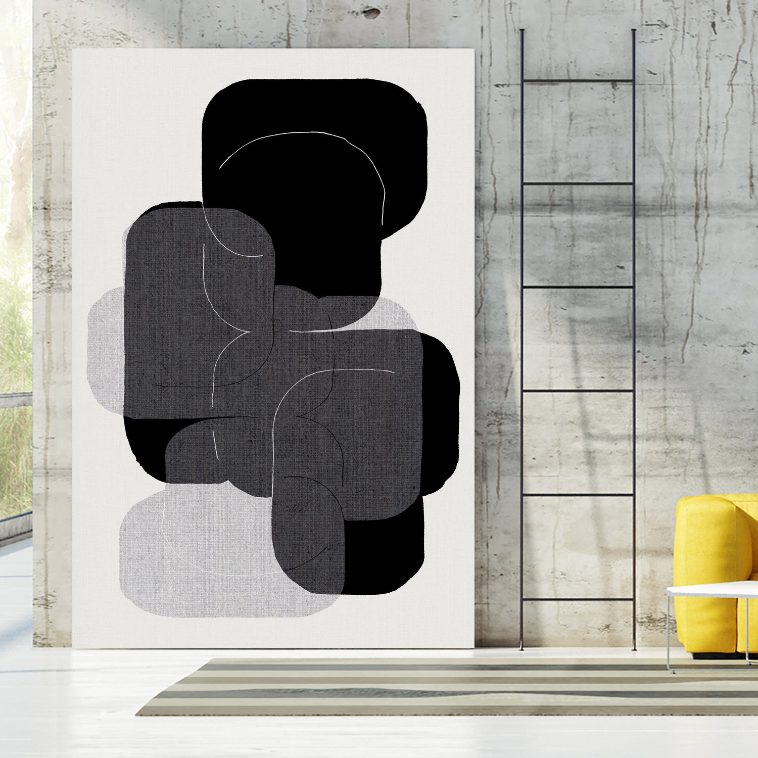 Monochrome Layers by cartissi on GIANT ART - abstract abstract art