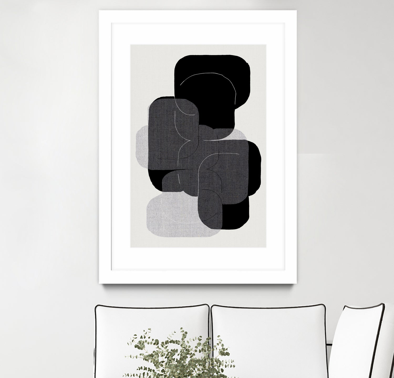Monochrome Layers by cartissi on GIANT ART - abstract abstract art