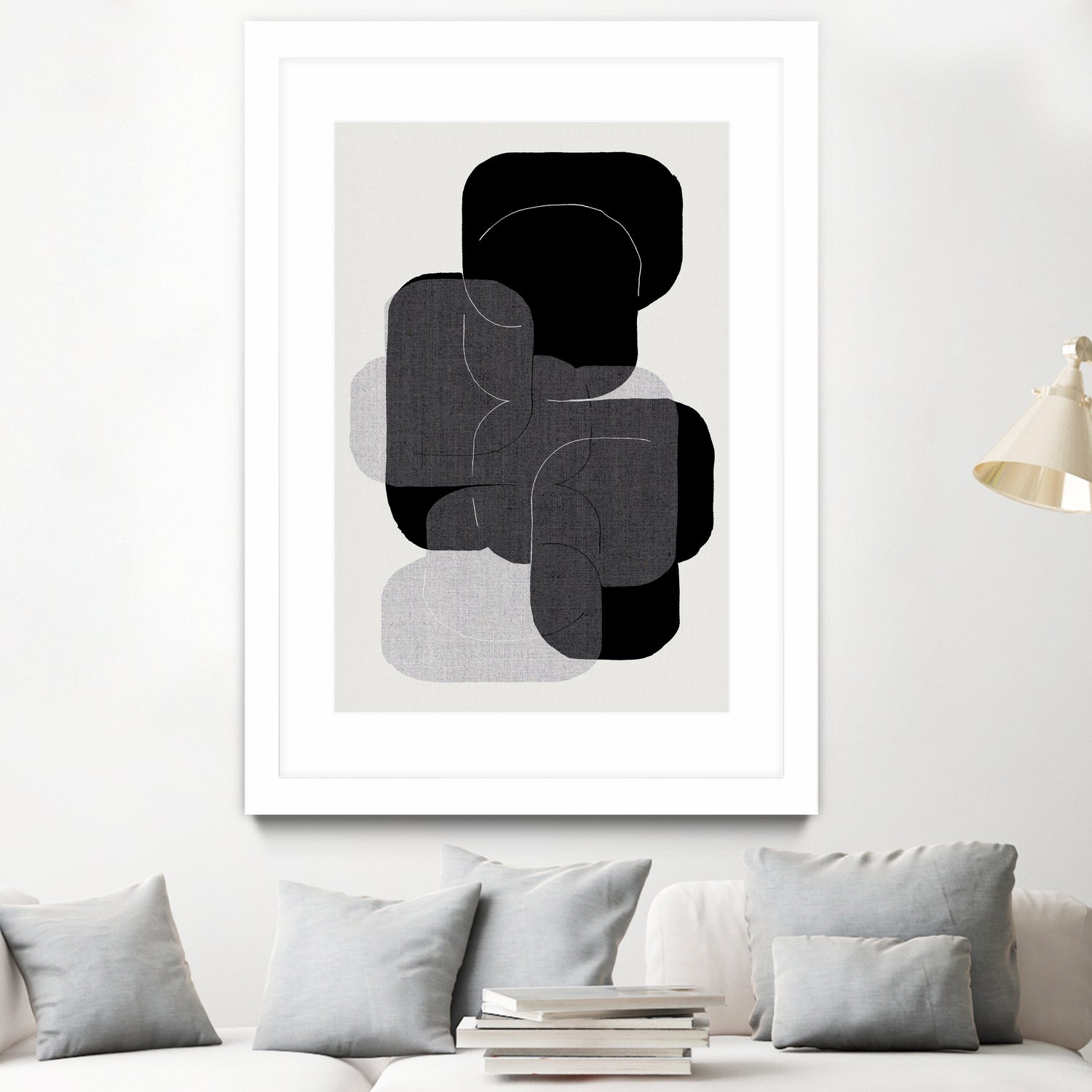 Monochrome Layers by cartissi on GIANT ART - abstract abstract art