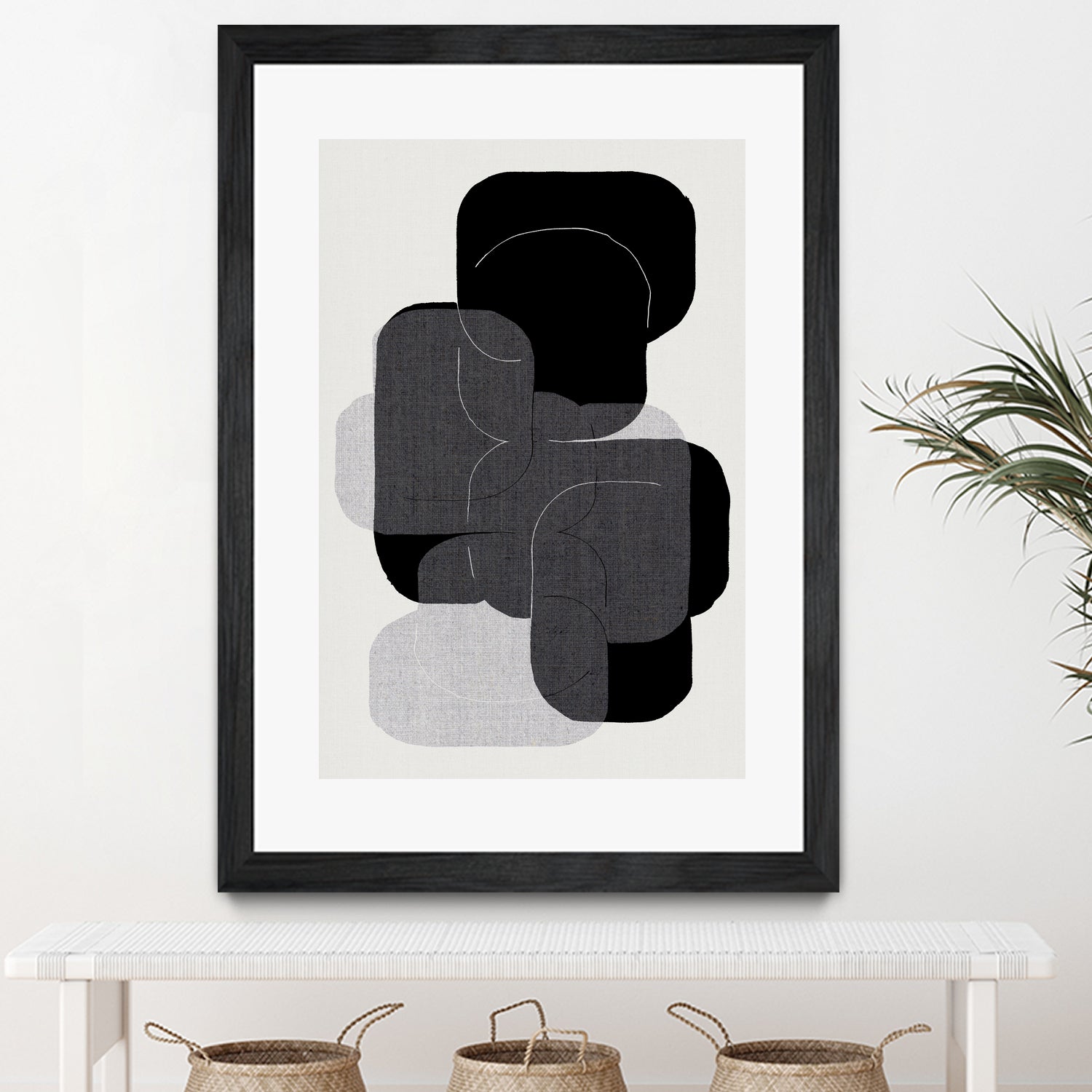 Monochrome Layers by cartissi on GIANT ART - abstract abstract art