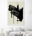 Abstract Brushstrokes in Black and Cream by cartissi on GIANT ART - abstract art abstract abstract art