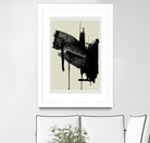 Abstract Brushstrokes in Black and Cream by cartissi on GIANT ART - abstract art abstract abstract art