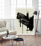 Abstract Brushstrokes in Black and Cream by cartissi on GIANT ART - abstract art abstract abstract art