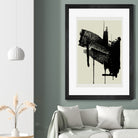 Abstract Brushstrokes in Black and Cream by cartissi on GIANT ART - abstract art abstract abstract art