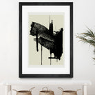 Abstract Brushstrokes in Black and Cream by cartissi on GIANT ART - abstract art abstract abstract art