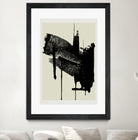 Abstract Brushstrokes in Black and Cream by cartissi on GIANT ART - abstract art abstract abstract art