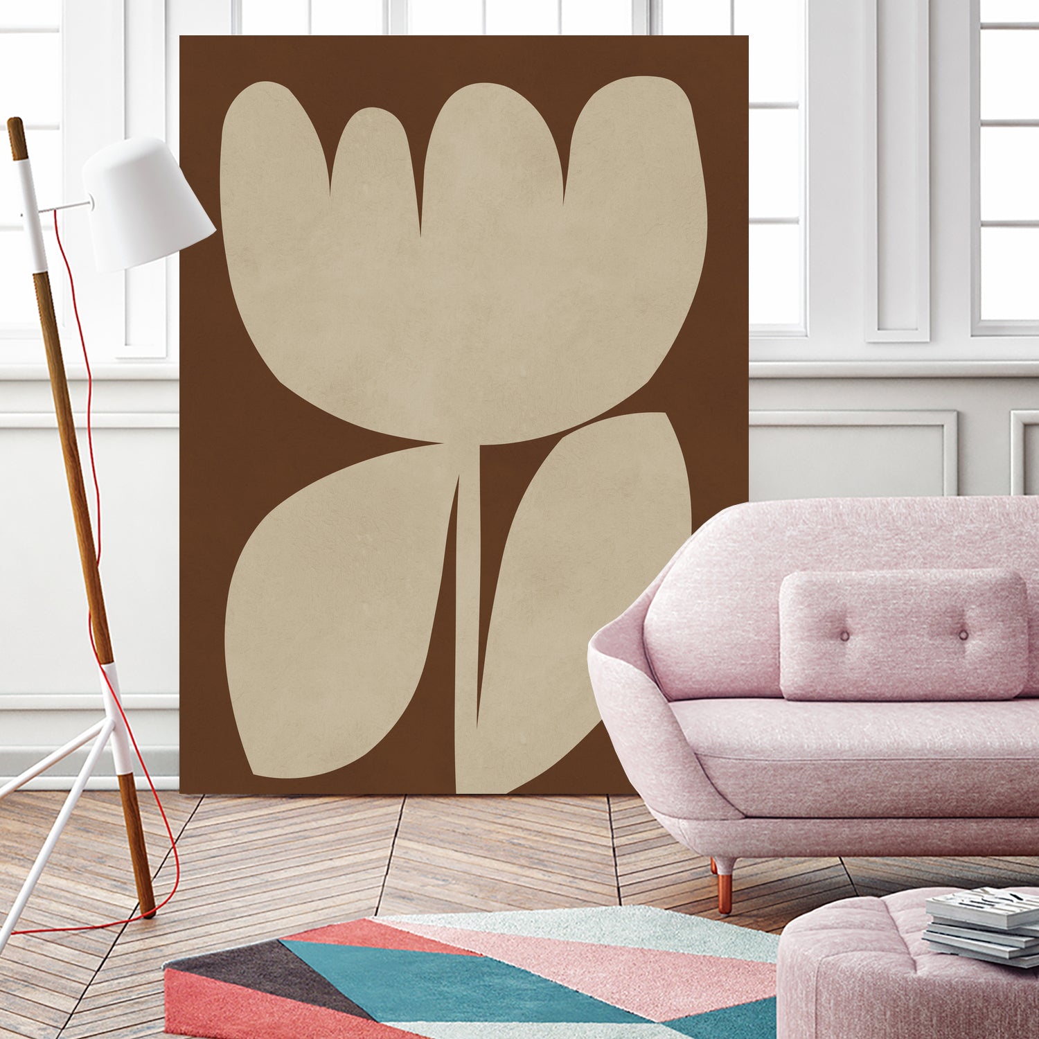 Beige Blossom Shapes by Vitor Costa on GIANT ART - 9001 illustration