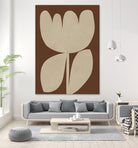 Beige Blossom Shapes by Vitor Costa on GIANT ART - 9001 illustration