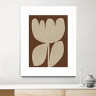 Beige Blossom Shapes by Vitor Costa on GIANT ART - 9001 illustration
