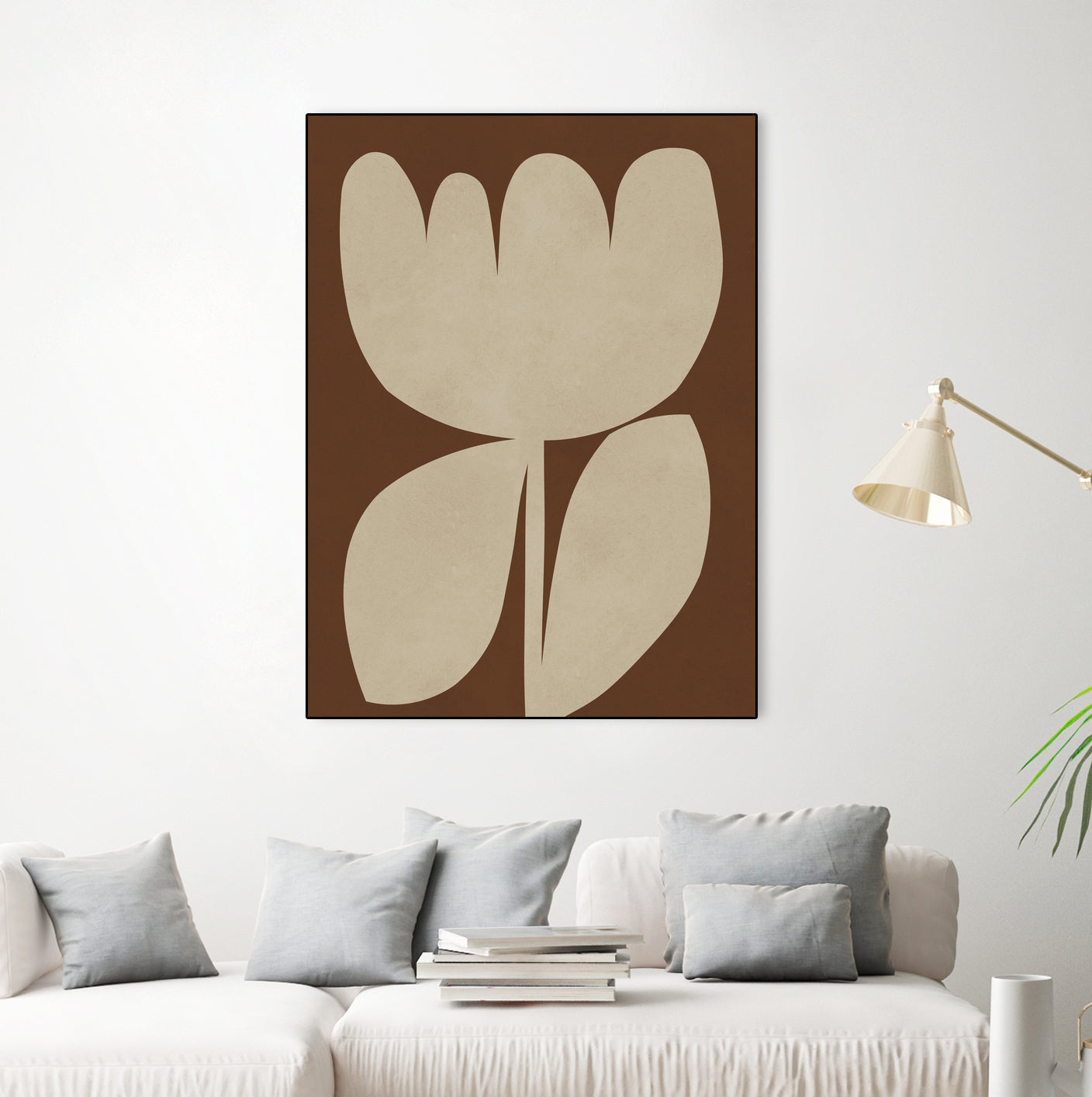 Beige Blossom Shapes by Vitor Costa on GIANT ART - 9001 illustration