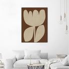 Beige Blossom Shapes by Vitor Costa on GIANT ART - 9001 illustration