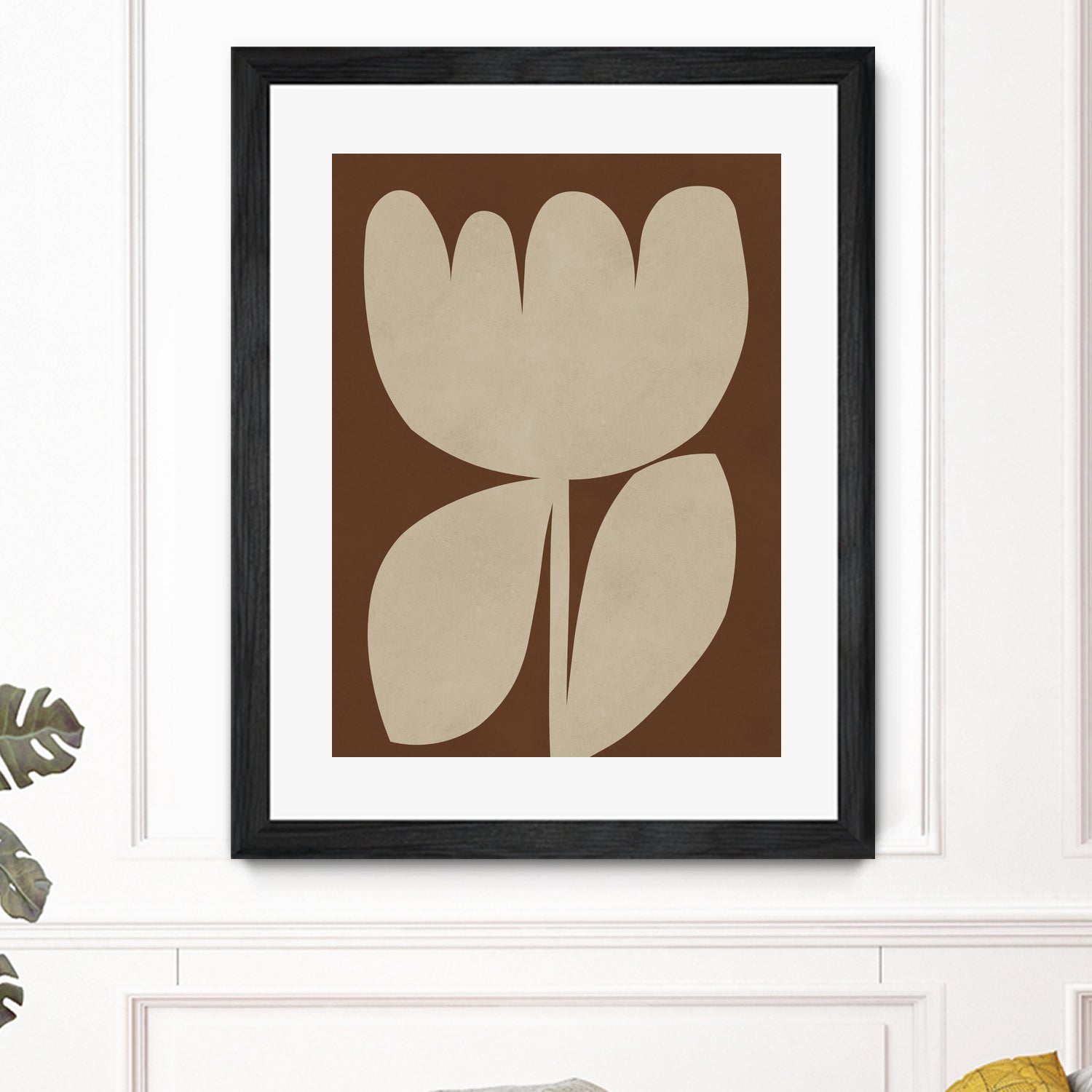 Beige Blossom Shapes by Vitor Costa on GIANT ART - 9001 illustration