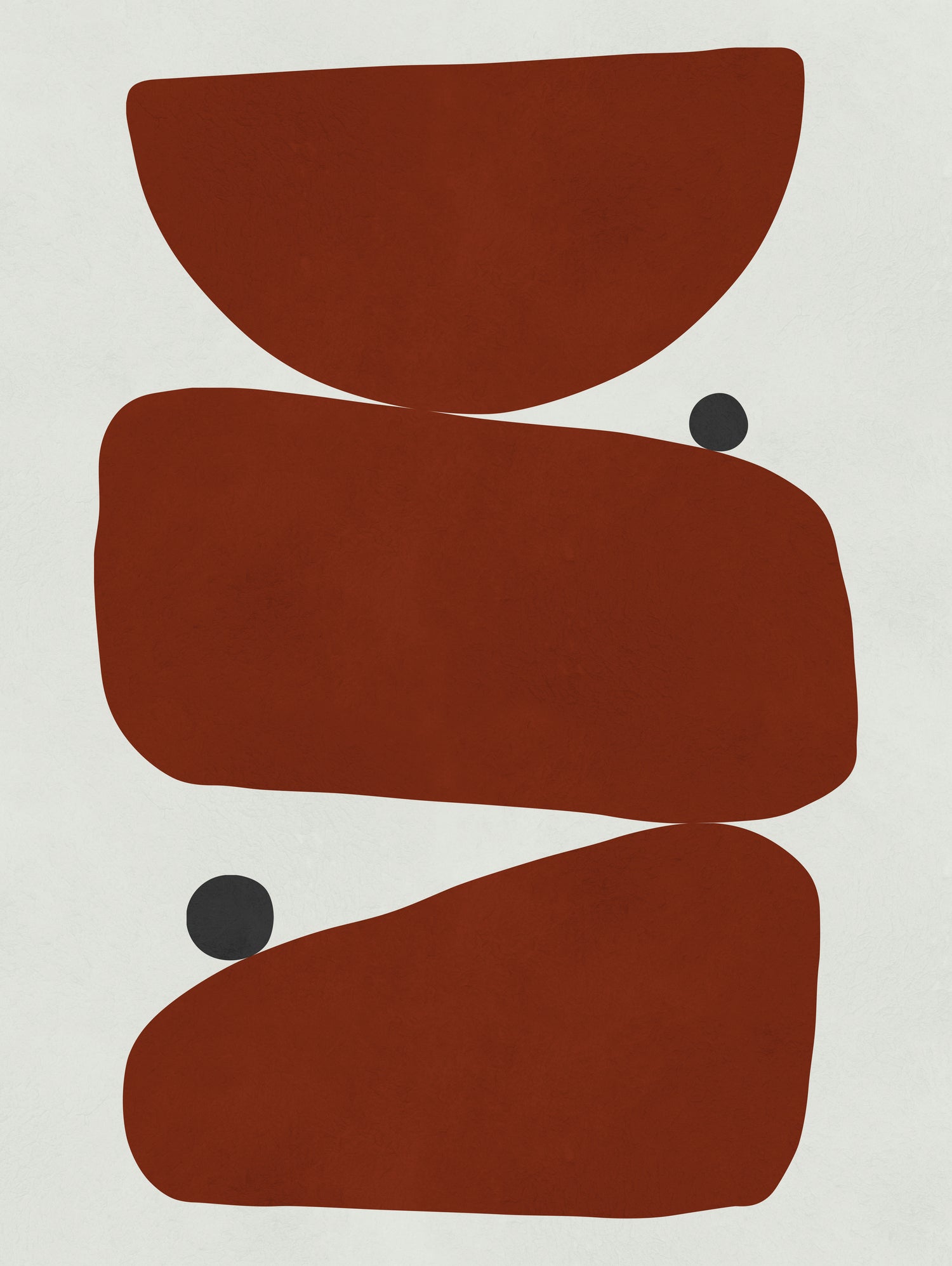 Brown expressionism  by Victor Costa on GIANT ART - red shapes burgundy 
