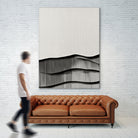 Monochrome Waves by Alma on GIANT ART - 6154 illustration