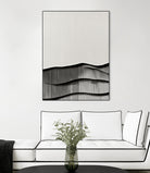 Monochrome Waves by Alma on GIANT ART - 6154 illustration