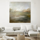 A Tranquil Misty Lake by Julia Cheney on GIANT ART - abstract landscape painting nature and landscapes abstract landscape painting