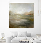 A Tranquil Misty Lake by Julia Cheney on GIANT ART - abstract landscape painting nature and landscapes abstract landscape painting
