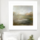 A Tranquil Misty Lake by Julia Cheney on GIANT ART - abstract landscape painting nature and landscapes abstract landscape painting