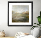 A Tranquil Misty Lake by Julia Cheney on GIANT ART - abstract landscape painting nature and landscapes abstract landscape painting