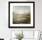 A Tranquil Misty Lake by Julia Cheney on GIANT ART - abstract landscape painting nature and landscapes abstract landscape painting