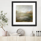 A Tranquil Misty Lake by Julia Cheney on GIANT ART - abstract landscape painting nature and landscapes abstract landscape painting