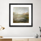 A Tranquil Misty Lake by Julia Cheney on GIANT ART - abstract landscape painting nature and landscapes abstract landscape painting