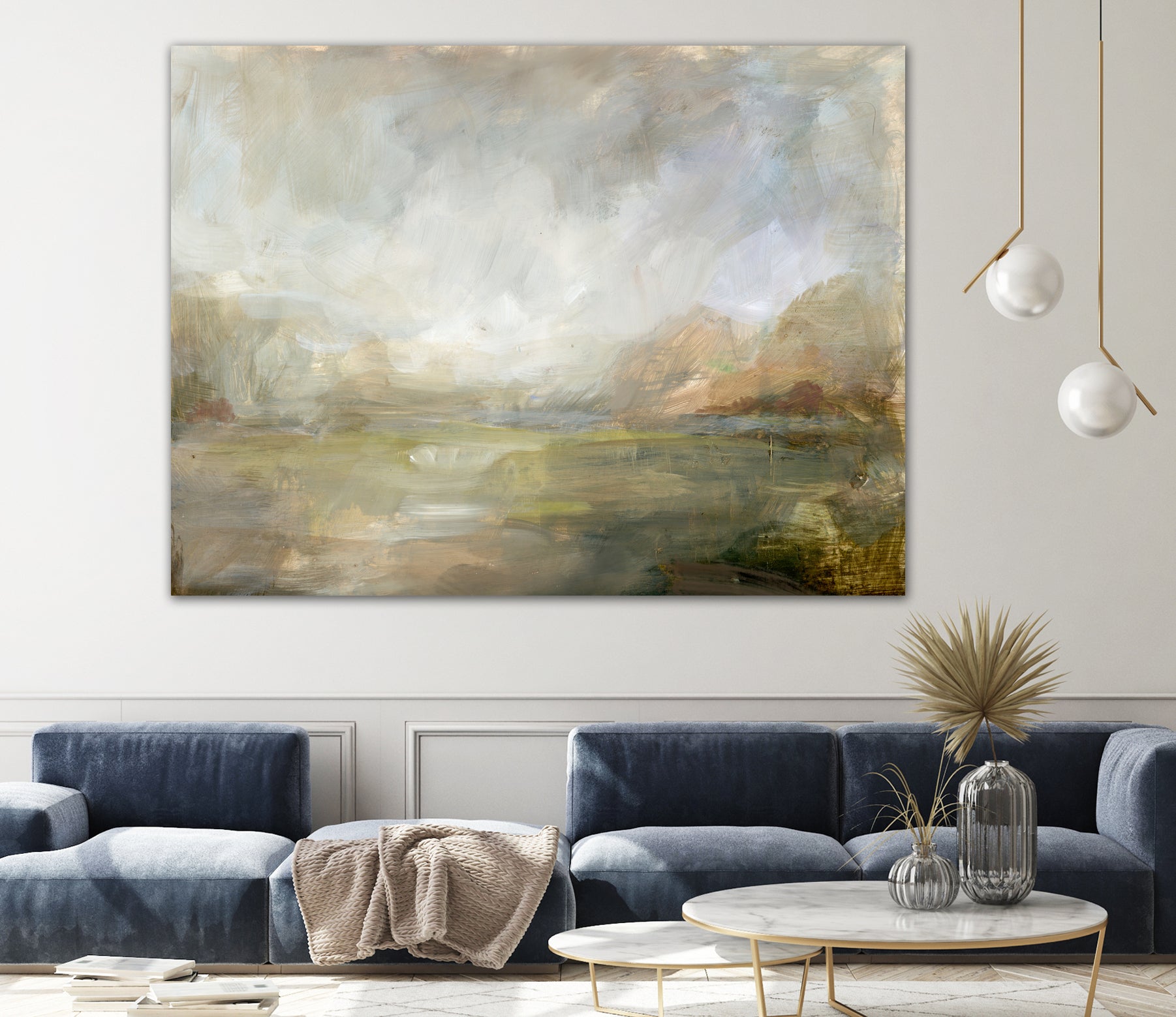 Misty Morning Vista by Julia Cheney on GIANT ART - 13568 illustration