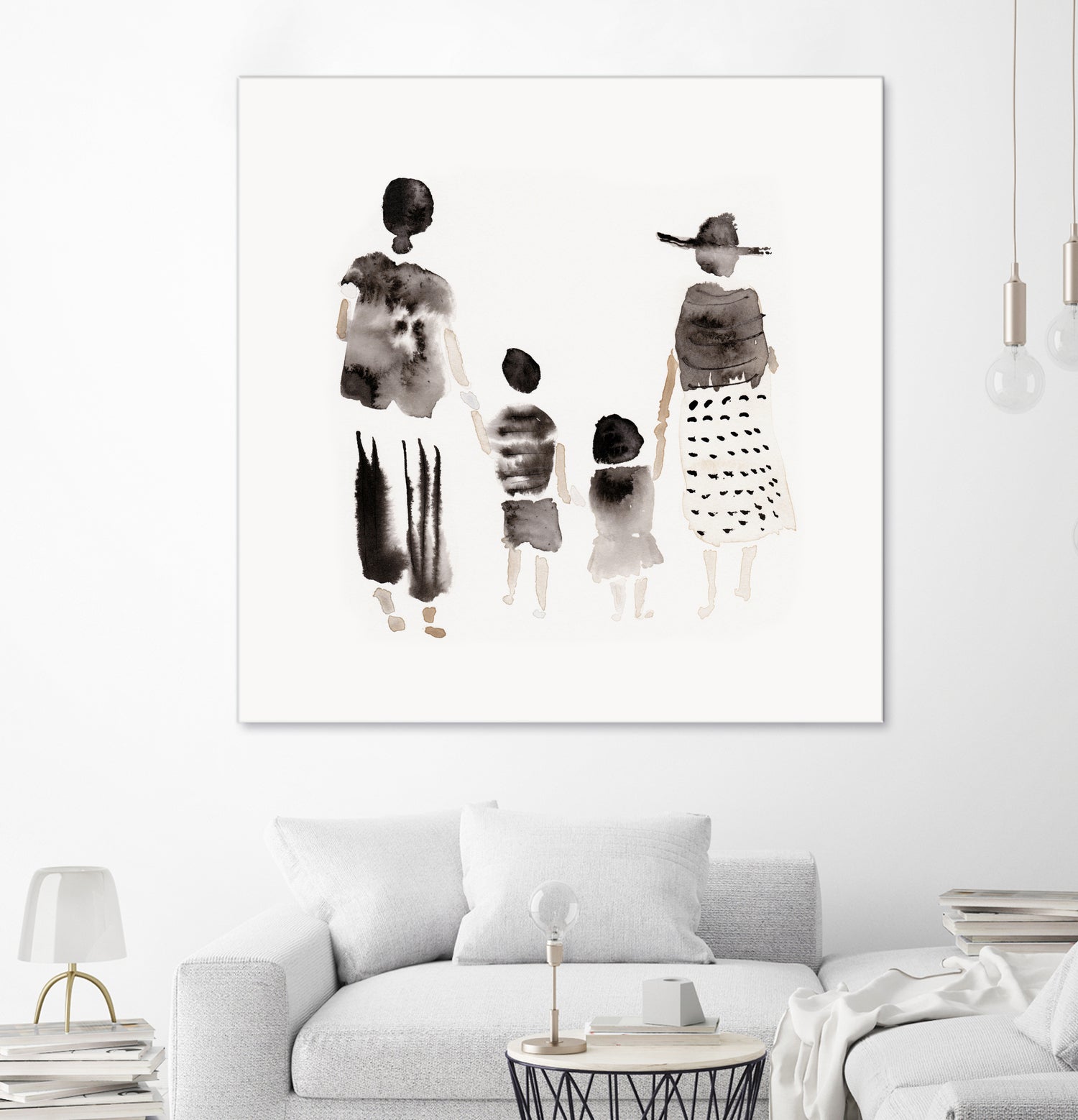 Family Silhouettes by Danushka Abeygoda on GIANT ART - 7200 illustration