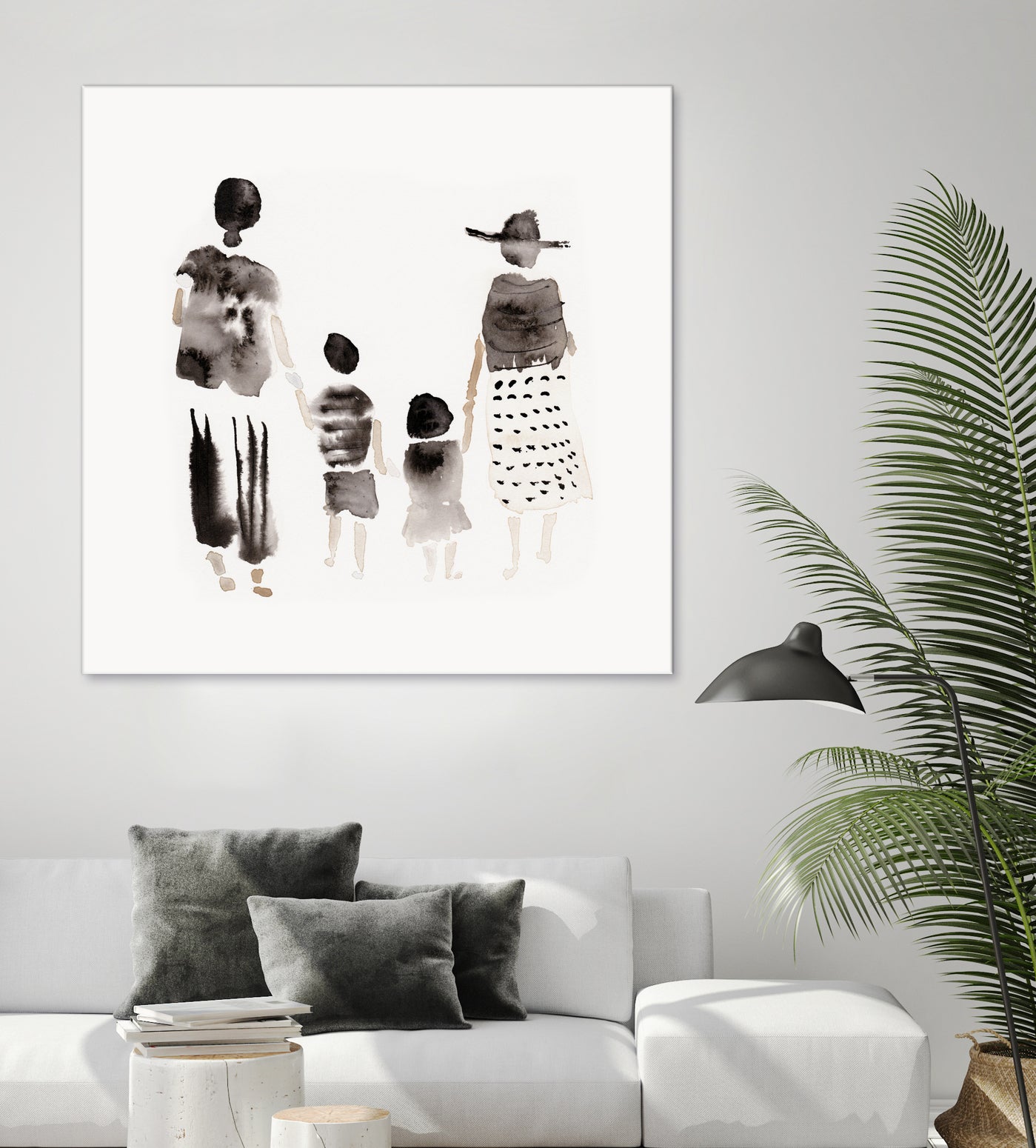 Family Silhouettes by Danushka Abeygoda on GIANT ART - 7200 illustration