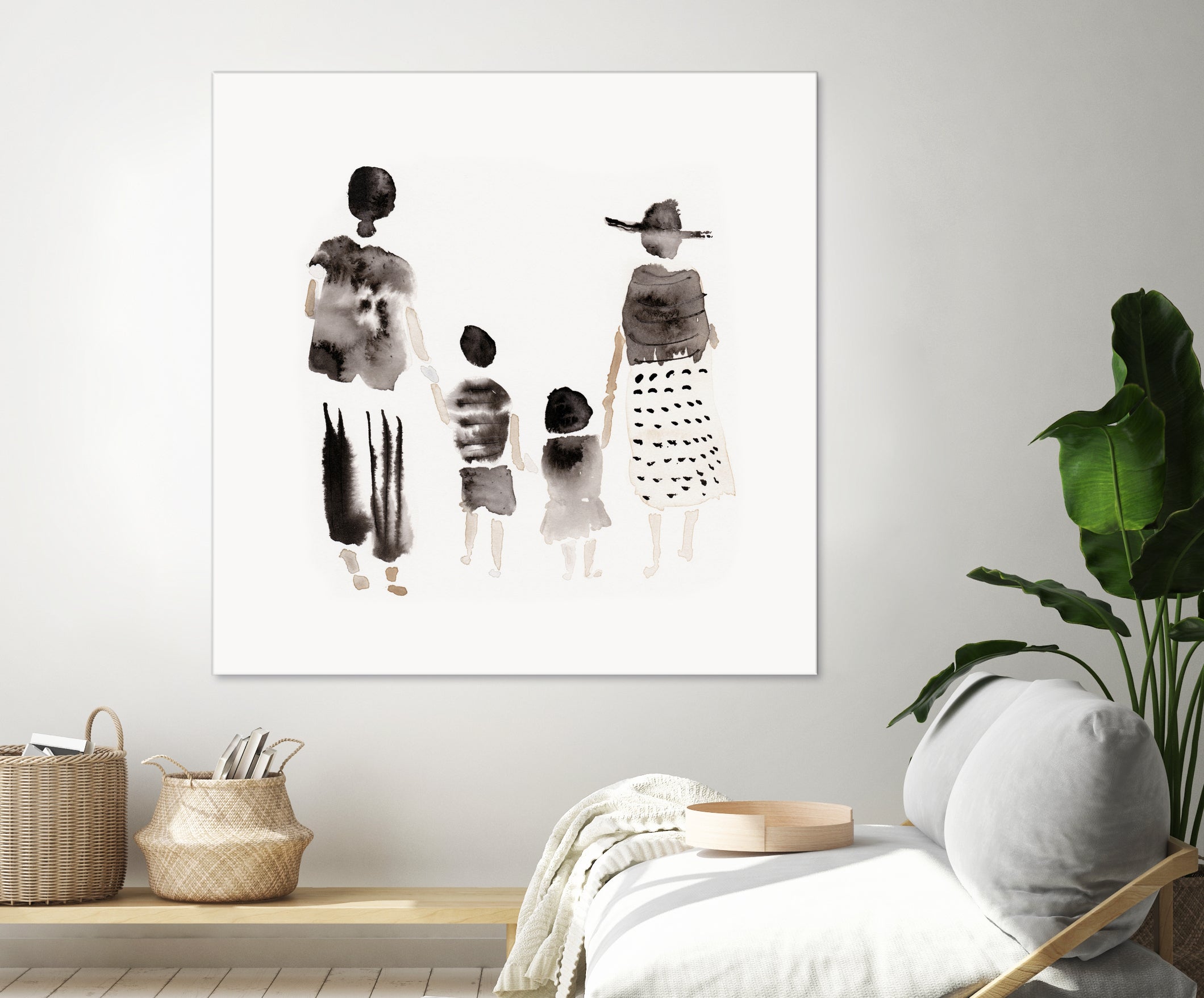Family Silhouettes by Danushka Abeygoda on GIANT ART - 7200 illustration