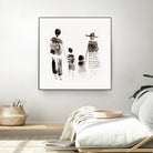 Family Silhouettes by Danushka Abeygoda on GIANT ART - 7200 illustration