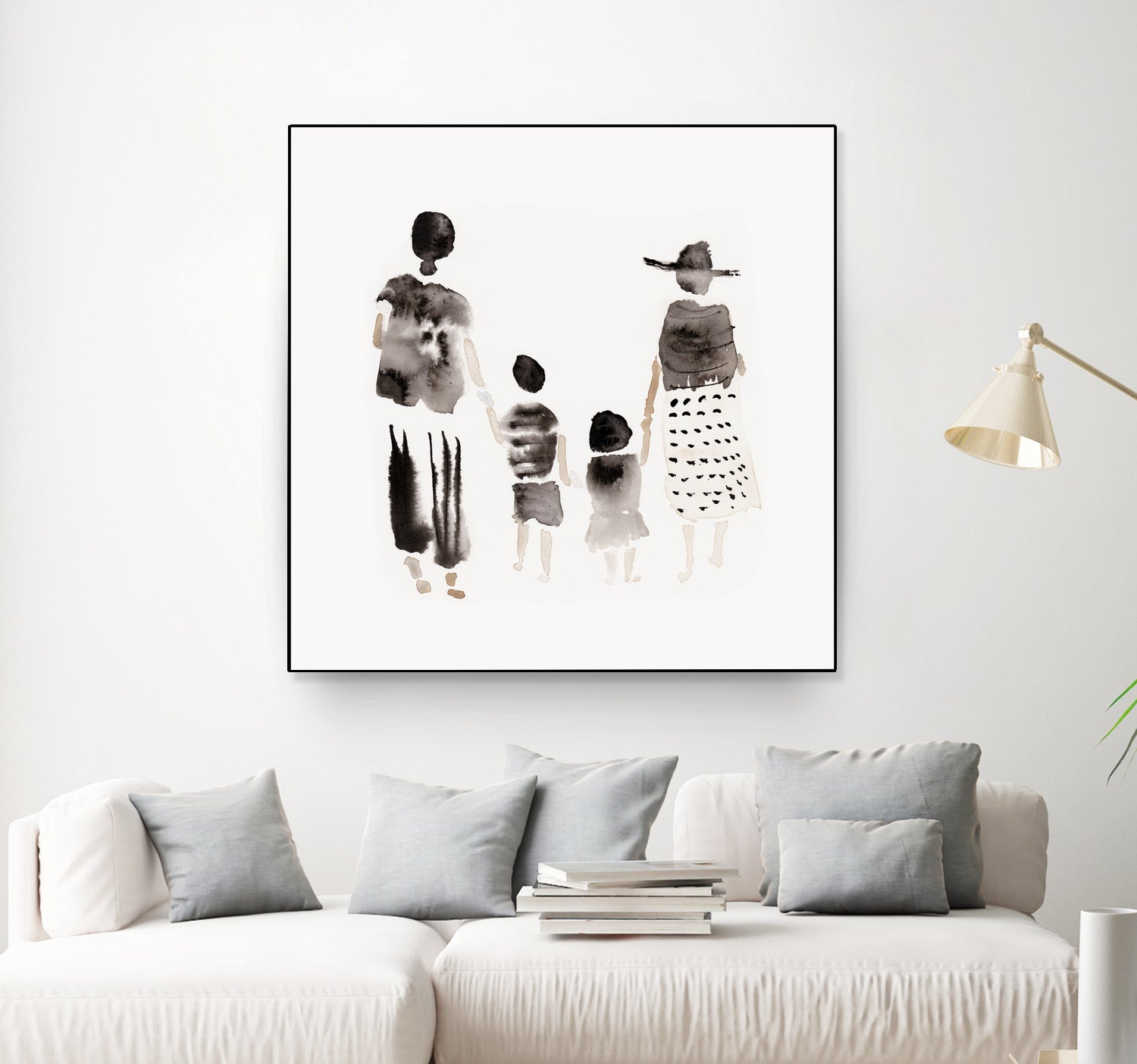 Family Silhouettes by Danushka Abeygoda on GIANT ART - 7200 illustration