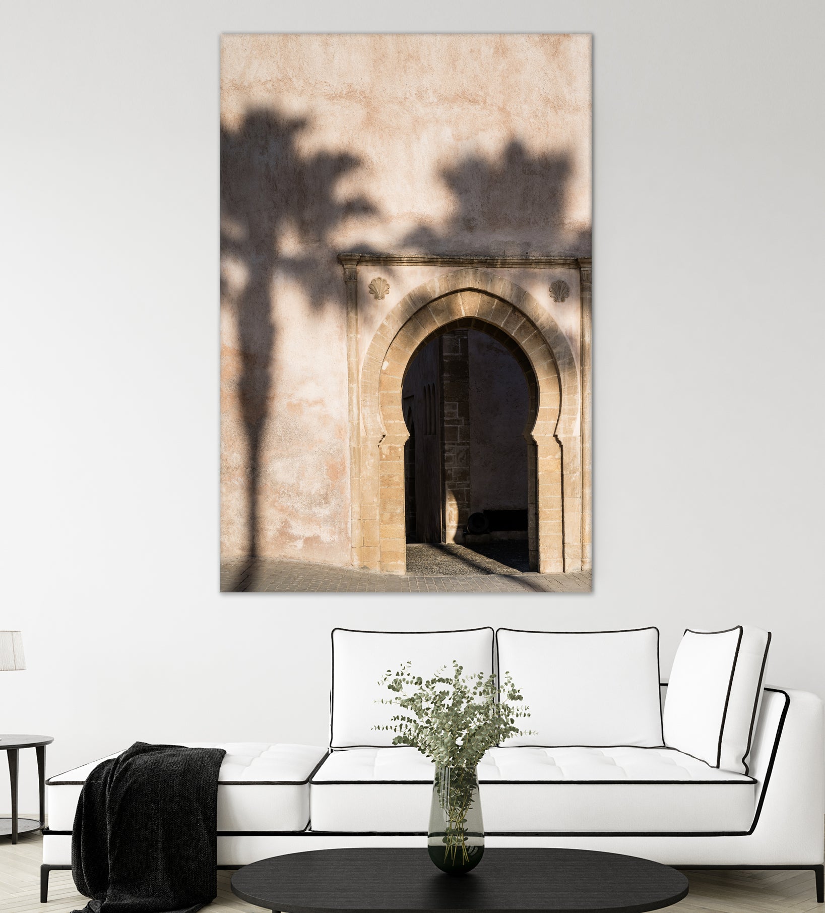 Shadow of a palm tree in Morocco by Photolovers on GIANT ART - mediterranean architecture photography mediterranean architecture