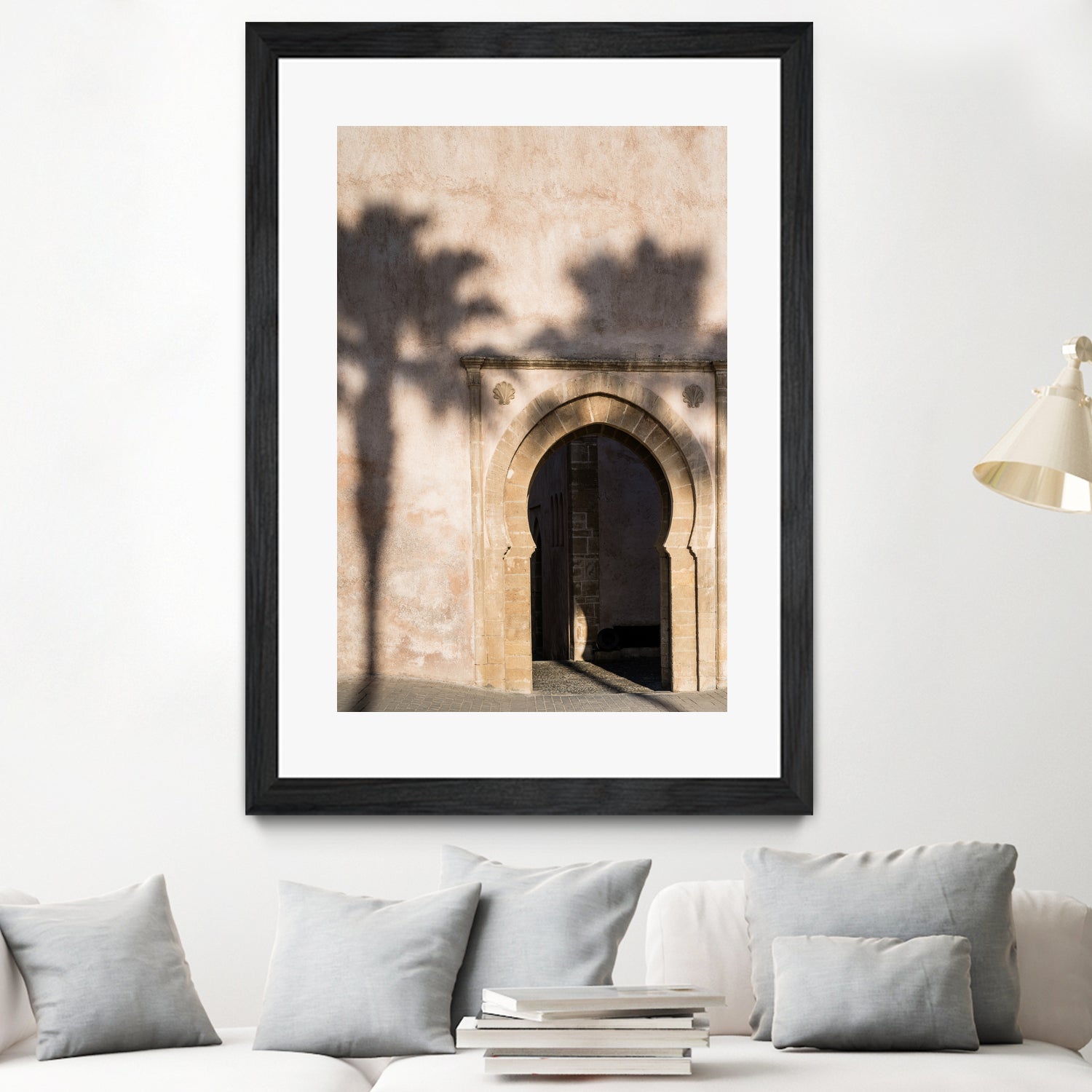 Shadow of a palm tree in Morocco by Photolovers on GIANT ART - mediterranean architecture photography mediterranean architecture