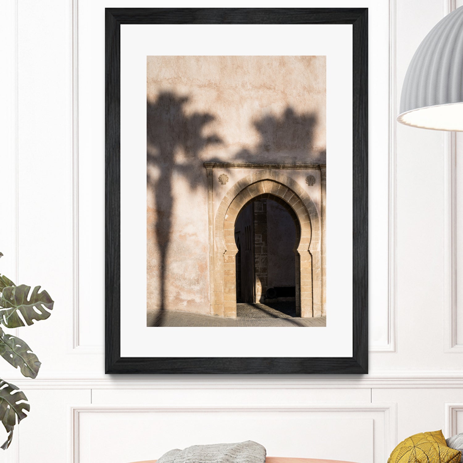 Shadow of a palm tree in Morocco by Photolovers on GIANT ART - mediterranean architecture photography mediterranean architecture