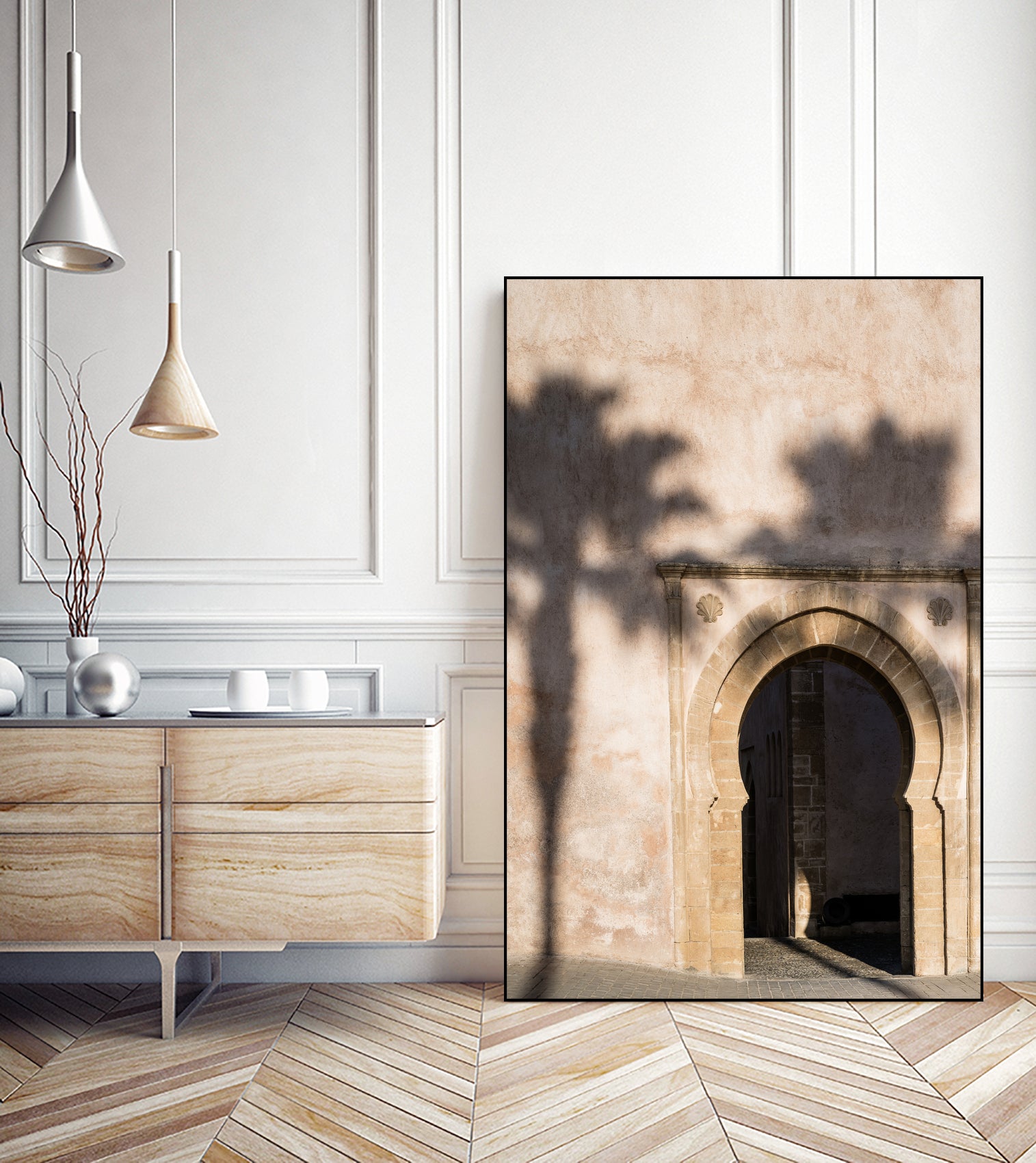 Shadow of a palm tree in Morocco by Photolovers on GIANT ART - mediterranean architecture photography mediterranean architecture