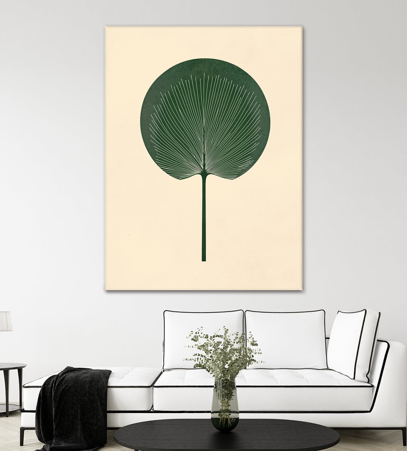 Green Palm Leaf by Annika Persson on GIANT ART - flowers and plants botanical art
