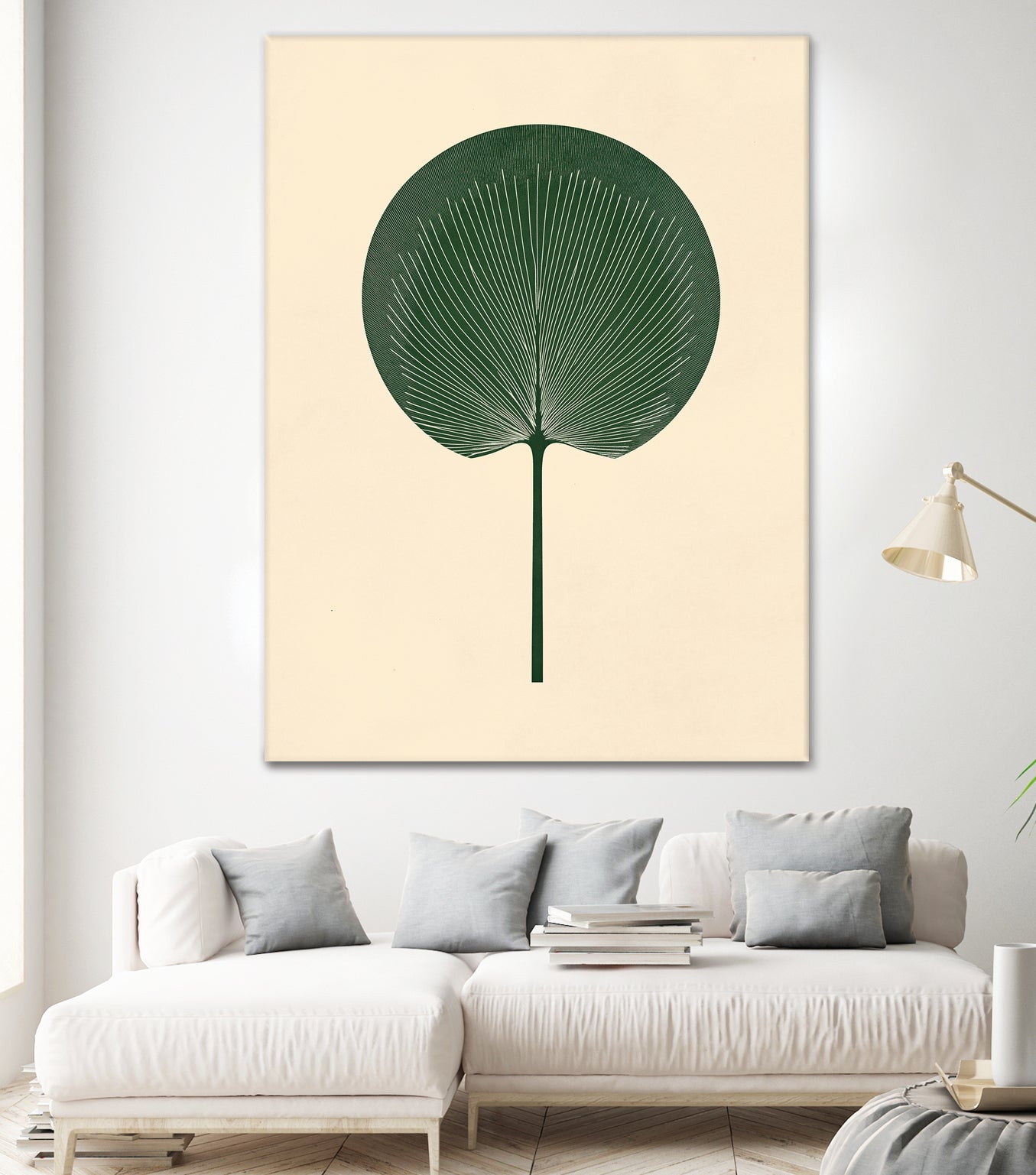 Green Palm Leaf by Annika Persson on GIANT ART - flowers and plants botanical art