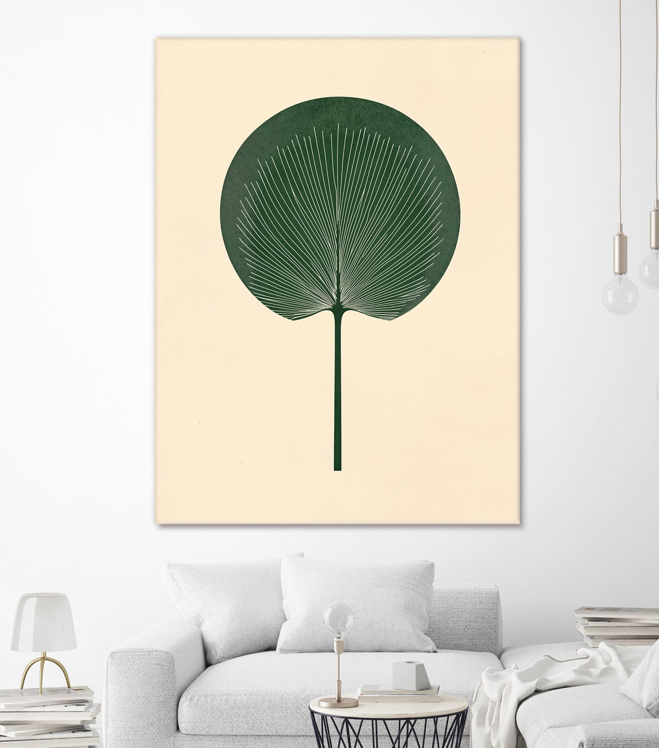 Green Palm Leaf by Annika Persson on GIANT ART - flowers and plants botanical art