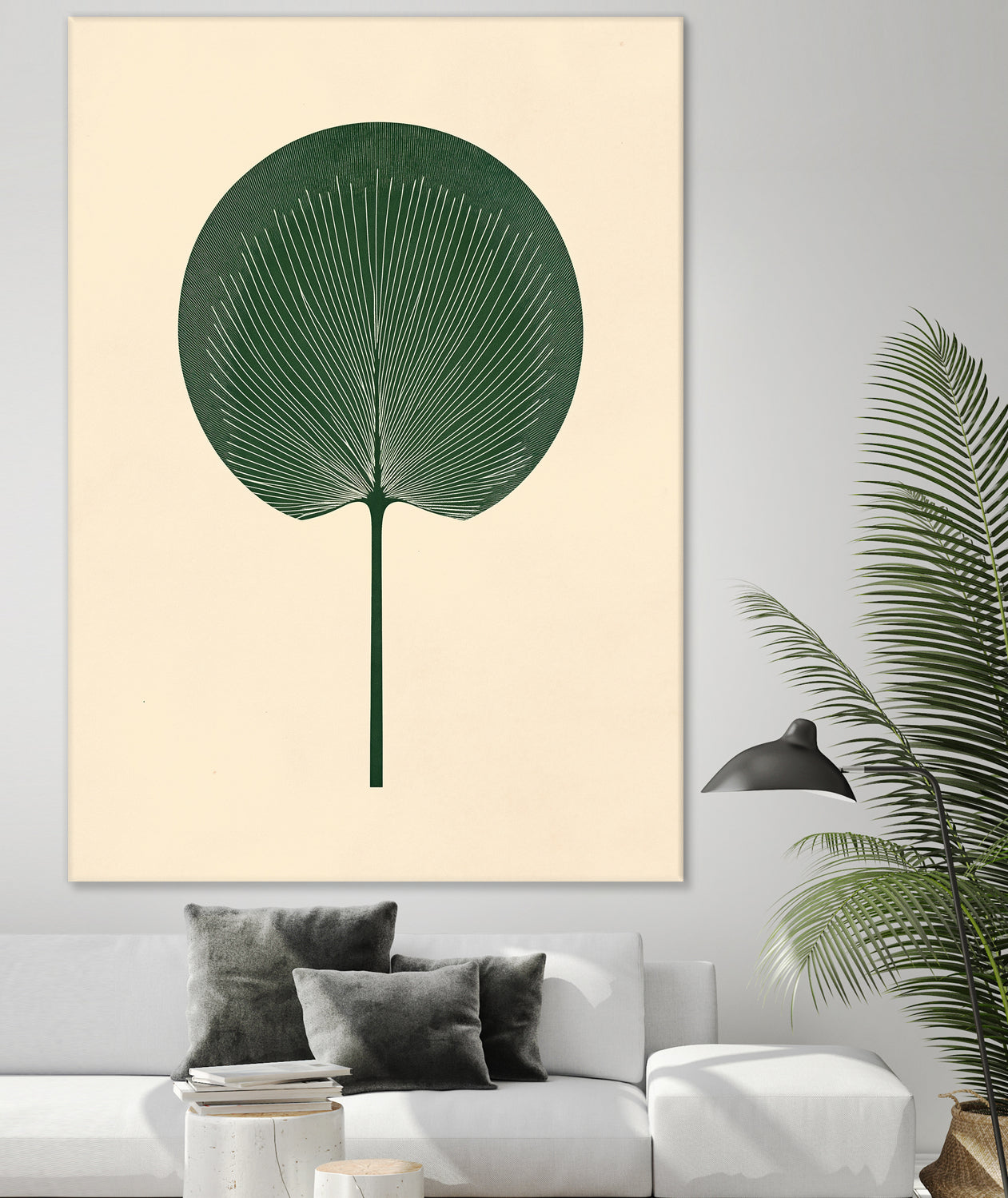 Green Palm Leaf by Annika Persson on GIANT ART - flowers and plants botanical art