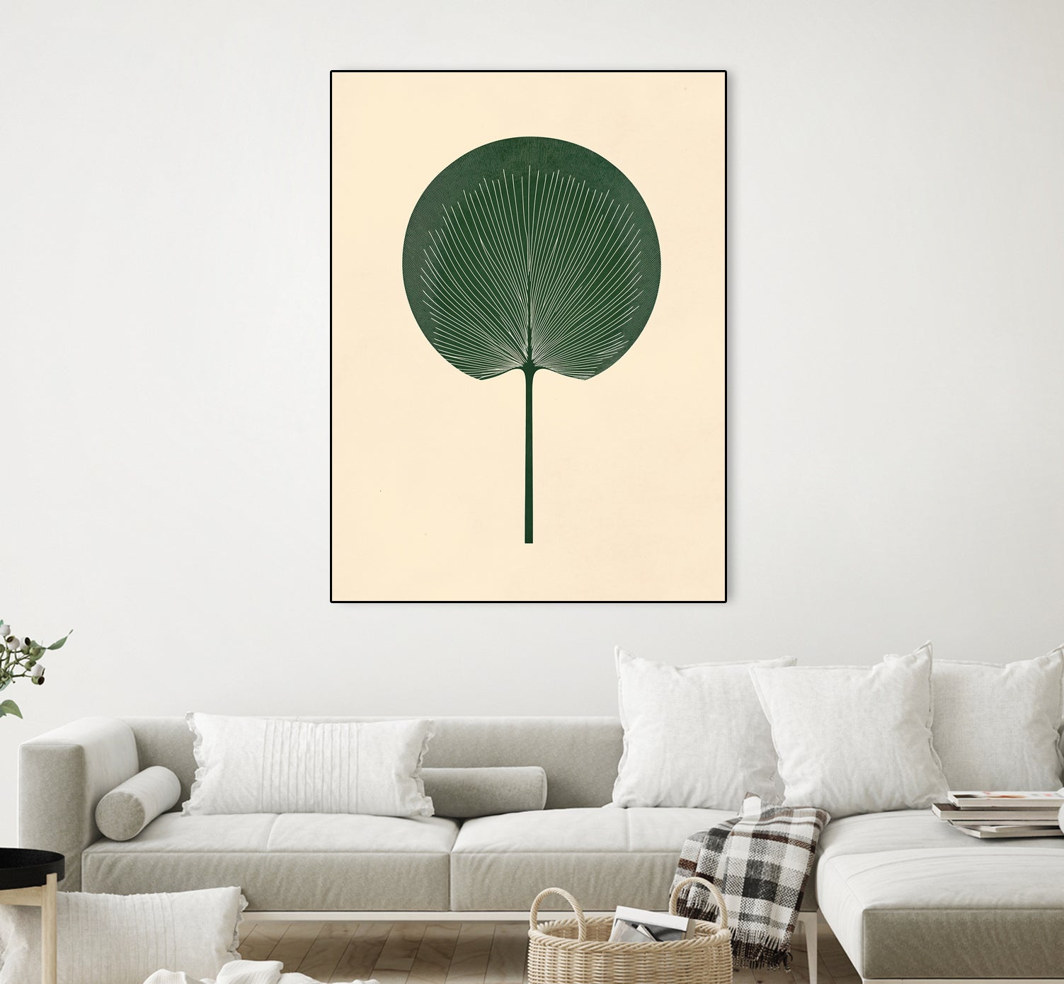 Green Palm Leaf by Annika Persson on GIANT ART - flowers and plants botanical art